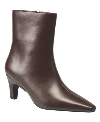 French Connection Women's Alex Kitten Heel Booties In Choco
