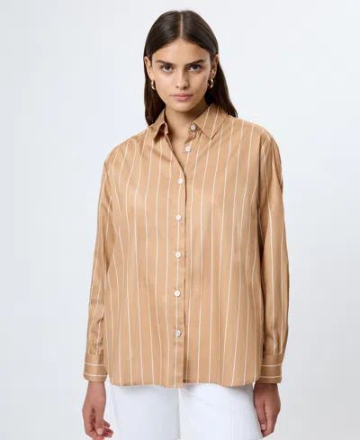 French Connection Women's Alexis Long-sleeve Shirt In Brown