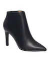 French Connection Ally Womens Faux Leather Booties In Black