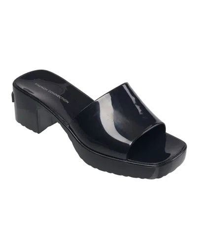 French Connection Almira Heeled Sandal In Black