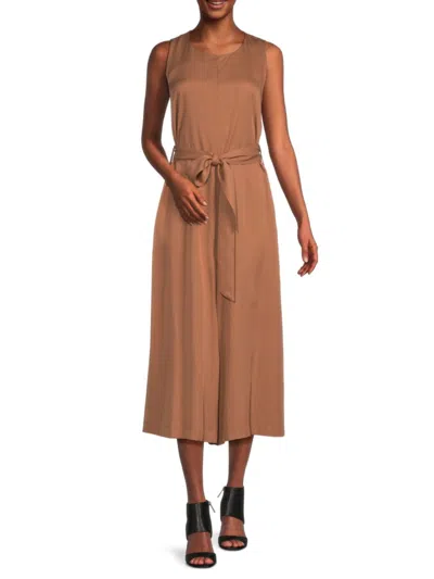 French Connection Women's Arielle Cropped Jumpsuit In Mocha Mouse