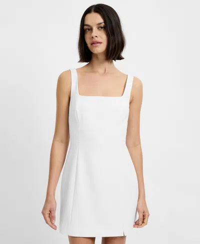 French Connection Women's Azra Slide Slit Sleeveless Mini Dress In White