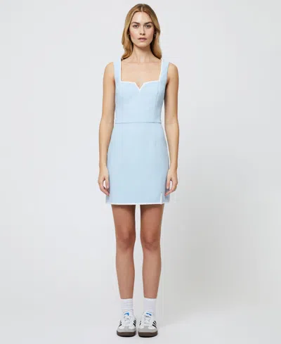 FRENCH CONNECTION WOMEN'S AZRA TWILL CONTRAST MINI DRESS