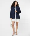 French Connection Denim Barn Jacket In Animal Print