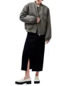 French Connection Behati Bomber Jacket In Dusted Khaki In Dusted Khaki