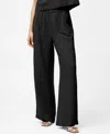 French Connection Women's Birdie Front-pleat Wide-leg Pants In Black