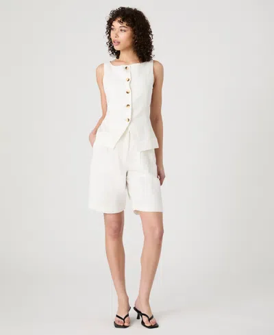 FRENCH CONNECTION WOMEN'S BIRDIE HIGH-RISE BERMUDA SHORTS
