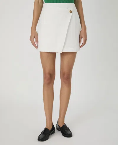 FRENCH CONNECTION WOMEN'S BIRDIE OVERLAP FAUX-WRAP SKIRT