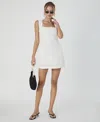 French Connection Women's Birdie Square-neck Dress In White