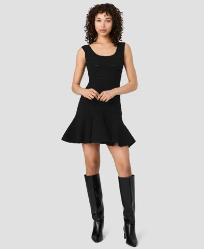 French Connection Women's Cecilia Pointelle Knit Sleeveless Dress In Black
