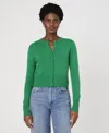 French Connection Cosysoft Slim Cardigan  Knitwear In Green Tambourine