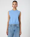 French Connection Women's Cosysoft Crewneck Sweater Vest In Dusted Blue