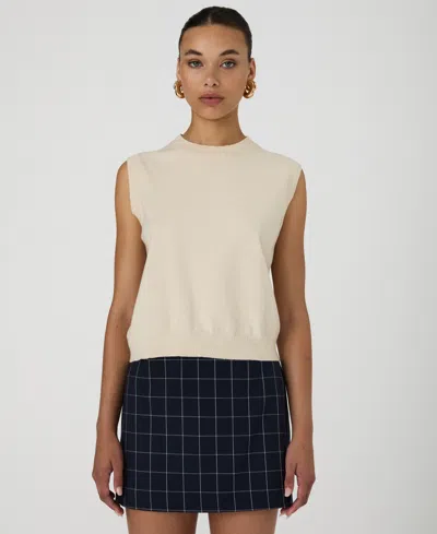 French Connection Women's Cosysoft Crewneck Sweater Vest In Cream