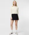 French Connection Crop Cardigan In Neutral