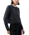 French Connection Cosysoft Fitted Cardigan In Charcoal Melange