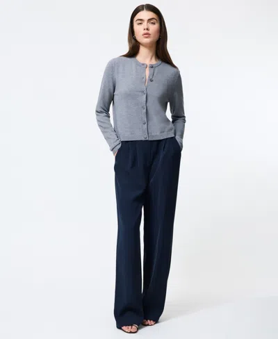 French Connection Women's Cosysoft Fitted Cardigan Sweater In Gray