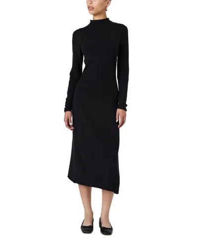 French Connection Women's Cosysoft Side-slit Midi Dress In Black