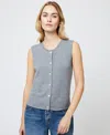 French Connection Cosysoft Sweater Vest In Mid Grey Melange