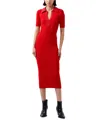 French Connection Women's Cosysoft V-neck Midi Dress In Red