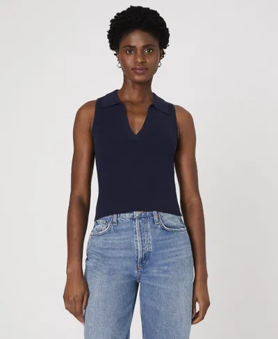 FRENCH CONNECTION WOMEN'S COTTON MOZZA V-NECK SLEEVELESS SWEATER