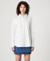 French Connection Pinstripe Cotton Poplin Button-up Shirt In Multi