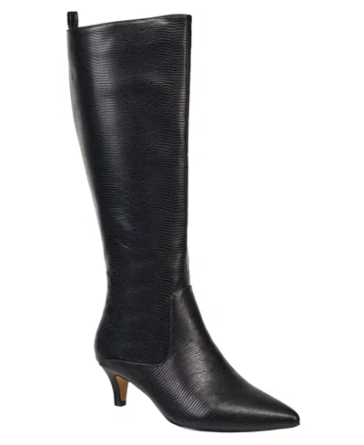 French Connection Women's Darcy Kitten Heel Knee High Boots In Black