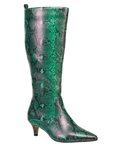 French Connection Women's Darcy Kitten Heel Knee High Boots In Multi