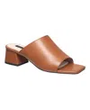 French Connection Pull-on Dinner Womens Solid Faux Leather Block Heels In Green