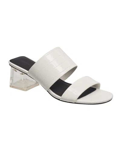 French Connection Women's Double Band Sandal In White