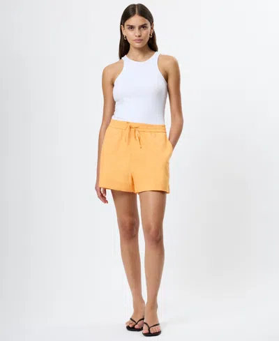 French Connection Women's Drawstring Shorts In Orange
