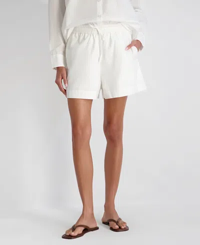 French Connection Women's Drawstring Shorts In White