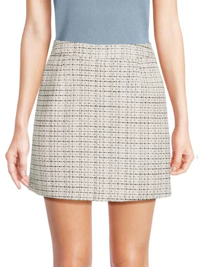 FRENCH CONNECTION WOMEN'S EFFIE BOUCLE MINI A LINE SKIRT