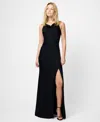 French Connection Ennis Satin Cowl Neck Maxi Dress  Dresses In Black