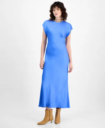 FRENCH CONNECTION WOMEN'S ENNIS SATIN COLUMN DRESS