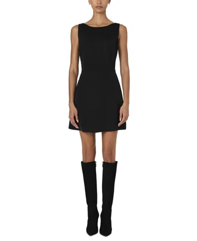 French Connection Women's Ennis Satin Mini Dress In Black