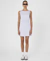French Connection Enni Satin Mini Dress In Lavender
