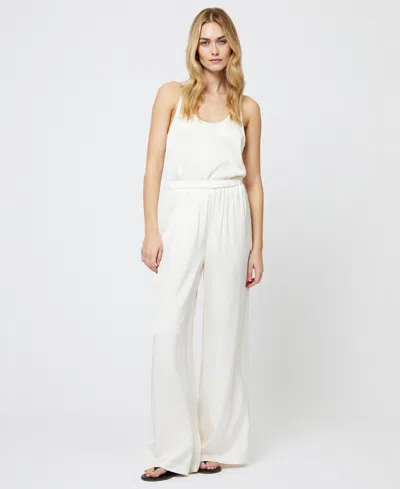 French Connection Women's Ennis Satin Pull-on Pants In Porcelain Cream