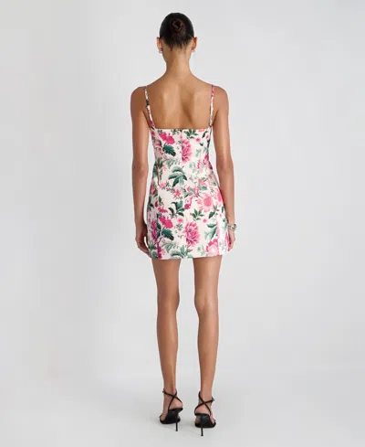 French Connection Women's Floral Print Square Neck Mini Dress In Multi