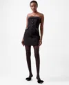 French Connection Gemma Carey Strapless Minidress In Blackout