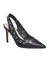 French Connection Womens Slip On Stilettos Slingback Sandals In Black