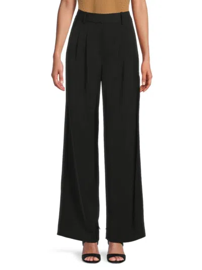 French Connection Women's Hallie Pleated Wide Leg Pants In Black