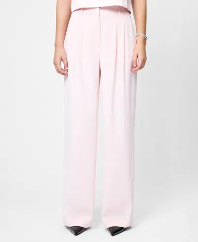 French Connection Women's Harrie Suiting Mid-rise Trousers In Pink