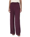 French Connection Harrie Suiting Trouser In Burgundy Red In Burgundy