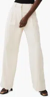 French Connection Harrie Wide Leg Suiting Pants In White