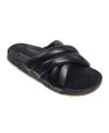 French Connection Women's Hayden Criss-cross Flip Flop Slide Sandals In Black