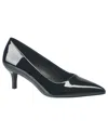 French Connection Women's Hayley Kitten Heel Pumps In Black Patent
