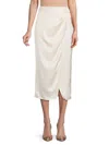 FRENCH CONNECTION WOMEN'S INU SATIN MIDI SKIRT