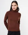 French Connection Women's Long Sleeve Sweater Top In Brown