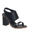 French Connection Lori Womens Vegan Leather Padded Insole Block Heel In Black