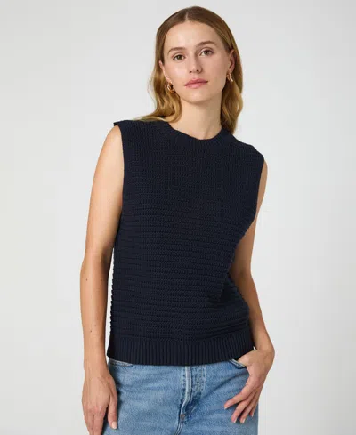 French Connection Women's Manda Open-knit Sleeveless Vest In Marine